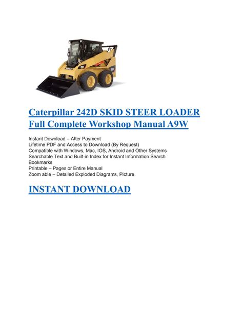 242 tire skid steer|peterson cat 242d manual.